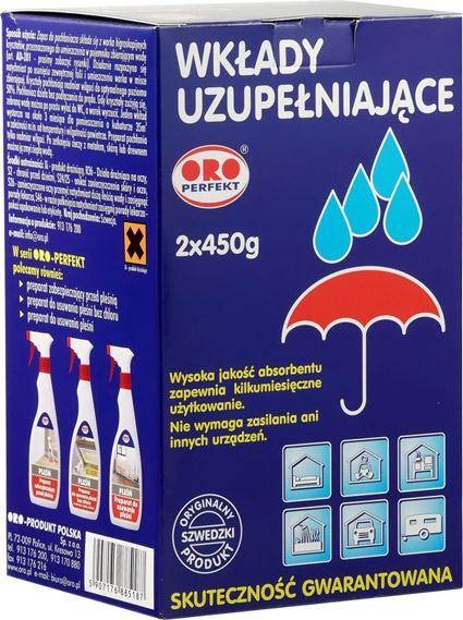 ORO POCHŁANIACZ WILGOCI - zapas - 2 x 450g