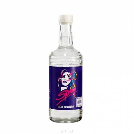 LAKIER SPRAY 500ml SYNTEZA szklana butelka
