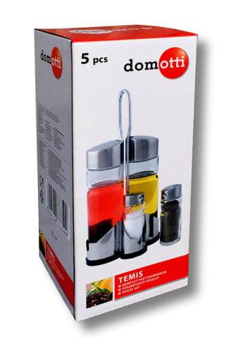 KPL PRZYPRAWNIKÓW 5-elementowy TEMIS 37859 Domotti