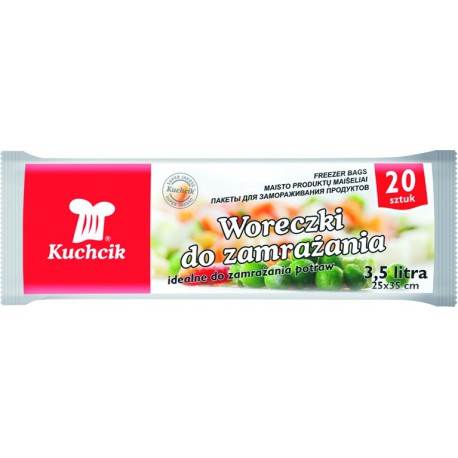 WORECZKI DO ZAMRAŻ. 3,5L - 20szt KUCHCIK 2908