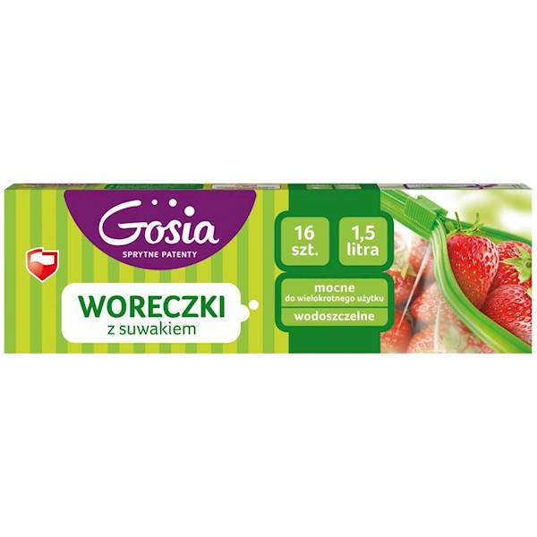 WORECZKI ZIPPERY 1,5L 18x21cm  - 16szt GOSIA 4623