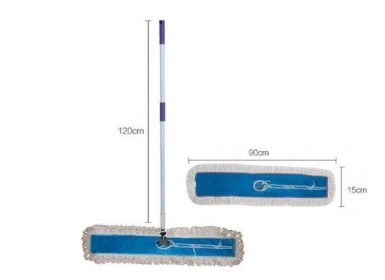 MOP płaski 90cm DUST BAWEŁNA+ STELAŻ+ KIJ 125cm 