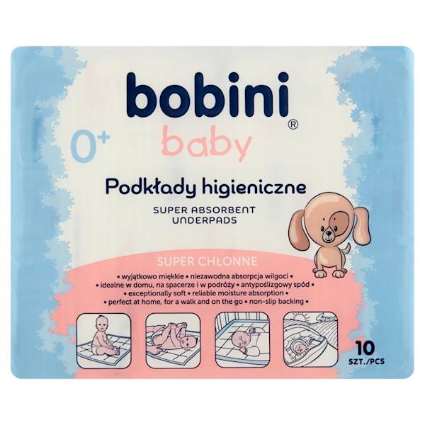 PODKŁADY higieniczne BOBINI dla dzieci - 10szt