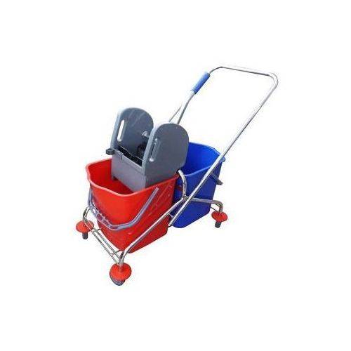 WÓZEK do sprzątania 2x25l CK753 CHROM