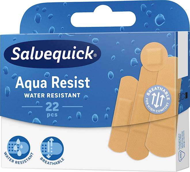 SALVEQUICK PLASTER op.22szt AQUA RESIST jasny /12/