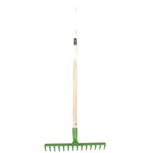 GRABIE METAL 14 zębów XL GREEN trzonek 130cm GMT14