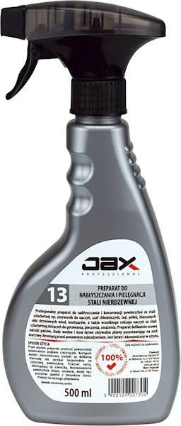 JAX 13 do nabł. i piel. stali nierdzewnej 500ml