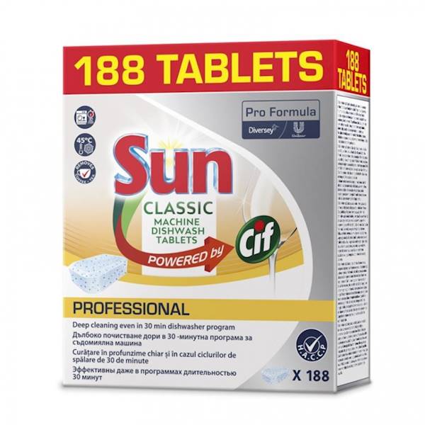 SUN Classic PROFESSIONAL tabl.do zmywarek 188szt