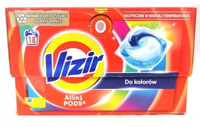 VIZIR CAPS kapsułki do prania 18szt COLOR