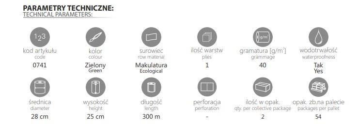 CZYŚCIWO ZIELONE  C300/1 Cliver -2 rokli 0741 2szt