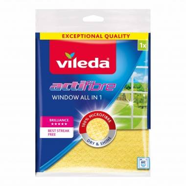 VILEDA Actifibre ścierka  WINDOW 151708 ŻÓŁTA