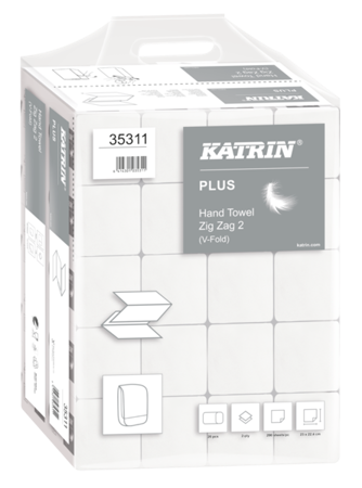 RĘCZNIK Z-Z 4000 biały 2w KATRIN Plus 224103 35311