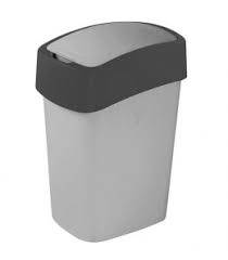 KOSZ 25L uchylny FLIP BIN Curver SZARO-SREBRNY