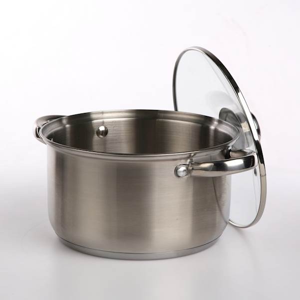 GARNEK 20cm 3,6L FABIO nierdzewny z pokrywką