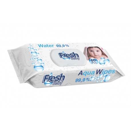 Fresh Baby Aqua Wipes chusteczki nawilżane 60szt