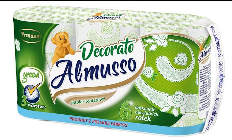 ALMUSSO papier toal.op.6szt DECORATO Green /6/