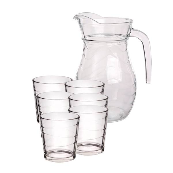 DZBANEK 1,2L + 6 SZKLANEK 240ml ZESTAW