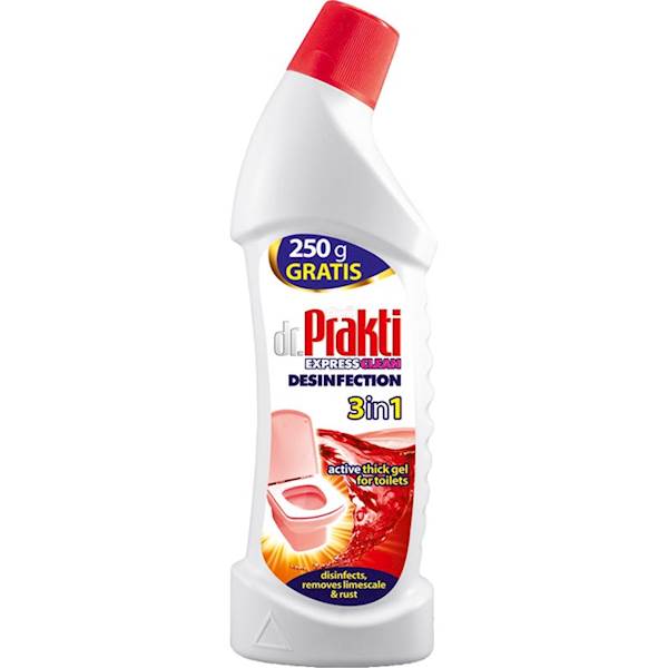 PRAKTI WC żel 3w1 750ml dezynfekcja  /14/