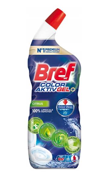 BREF 700ml WC ŻEL CITRUS Color Aktiv GEL