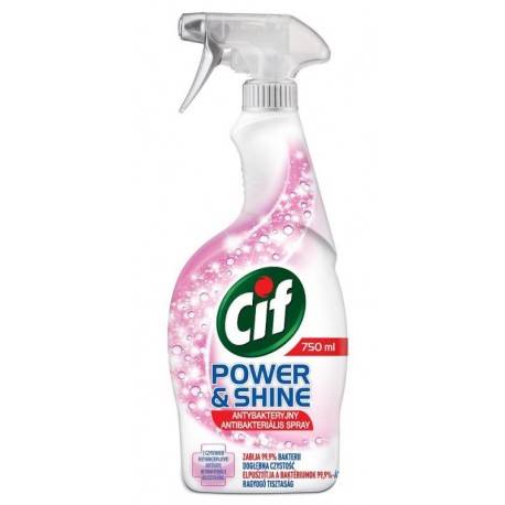 CIF Power&Shine ANTYBAKTERYJNY spray 750ml  /12/