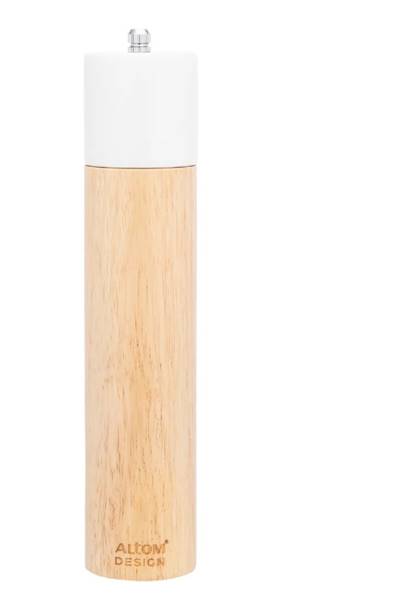 MŁYNEK DO PIEPRZU i SOLI 5,5x26,5cm - BIAŁY DREW.