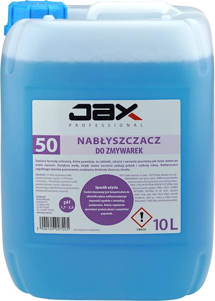 JAX 50 nabłyszczacz do zmywarek 10L