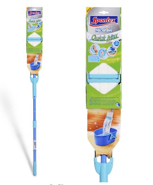 SPONTEX QUICK MAX MOP PŁASKI mikrofibra z wyciskac