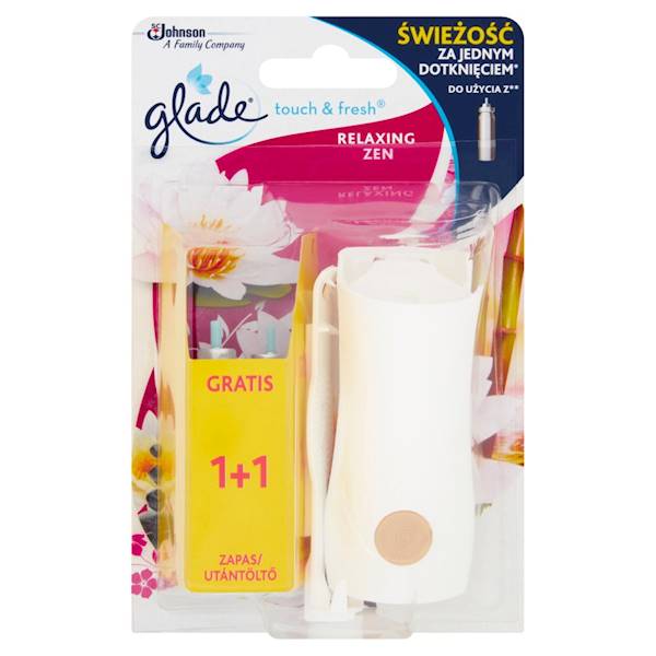 GLADE MINI SPRAY URZĄDZENIE 1+1 zapas RELAXING ZEN
