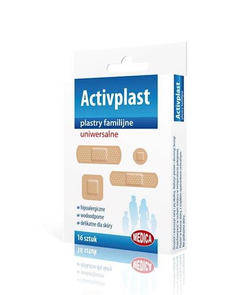 PLASTRY Uniwersalne - 16szt - mix ACTIVPLAST