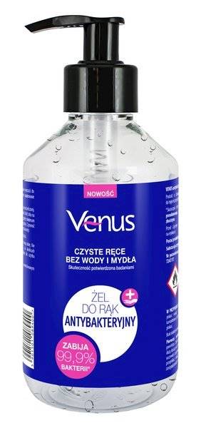 VENUS 300ml żel do rąk antybak. i wirusobój. 70%