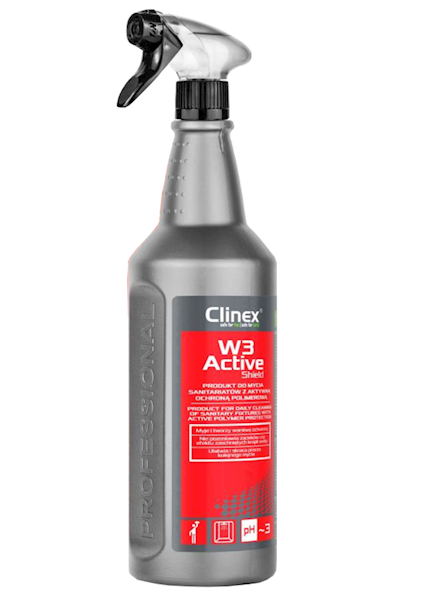 CLINEX W3 ACTIVE SHIELD 1L mycie sanitaria, kabin