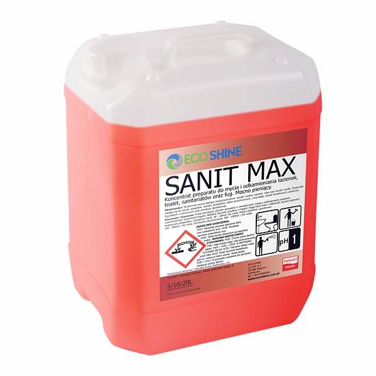 SANIT MAX 5L konc. do łazienek i sanitariatów, fug