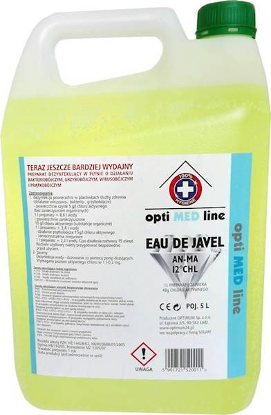 JAVEL 12* CHL płyn dezynf. i bakteriob. 5L