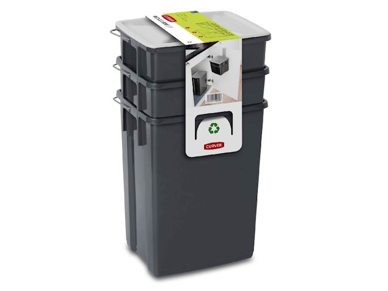 ZESTAW KOSZY DO SORTOWANIA 2x10L+1x6L CURVER