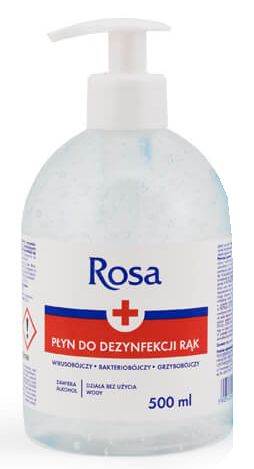 ROSA płyn żel do dezynfekcji rąk 500ml pompka 70% 