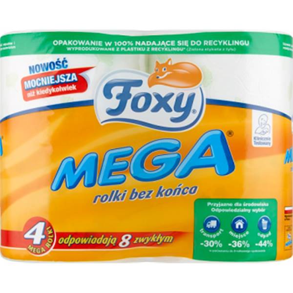 FOXY MEGA papier toaletowy - 4 ROLKI -
