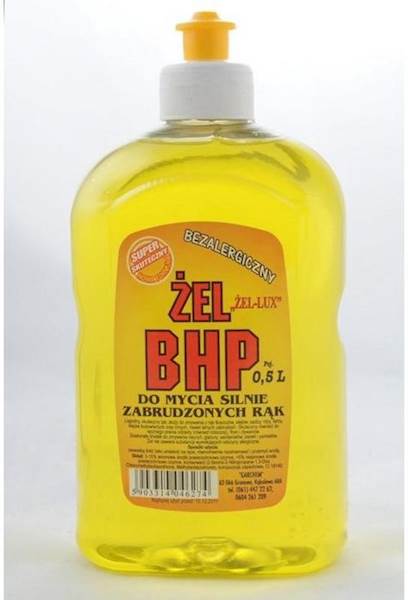 ŻEL BHP 500ml do mycia silnie zabrudzonych rąk