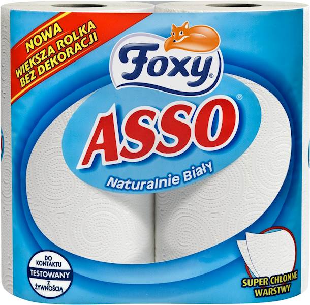RĘCZNIK papierowy FOXY ASSO op.2szt biały /20/