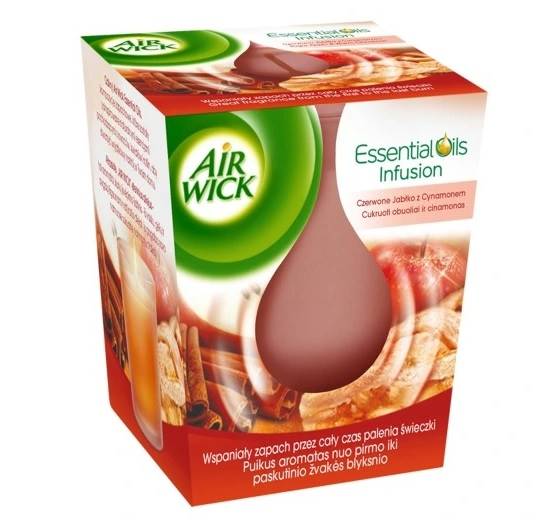 AIR WICK ŚWIECZKA zapachowa JABŁKO Z CYNAMONEM