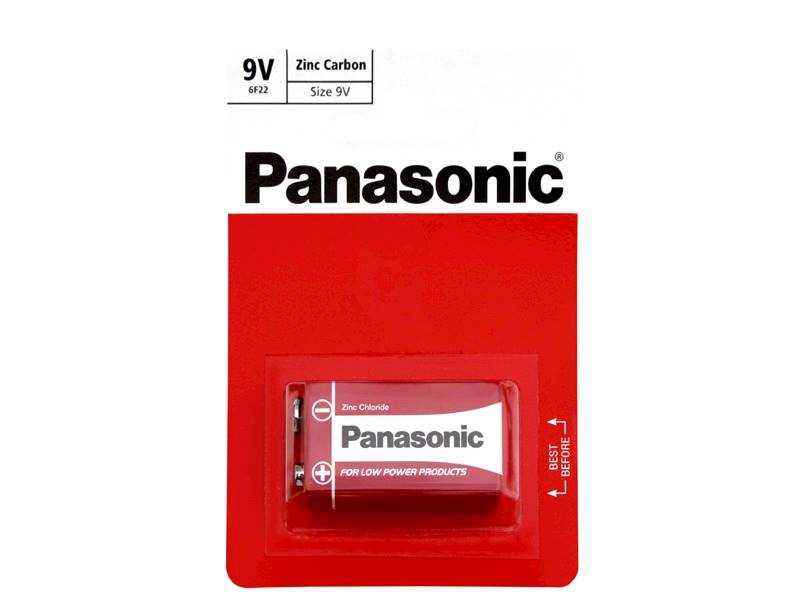 BATERIE 6F22 9V  PANASONIC -kostka-