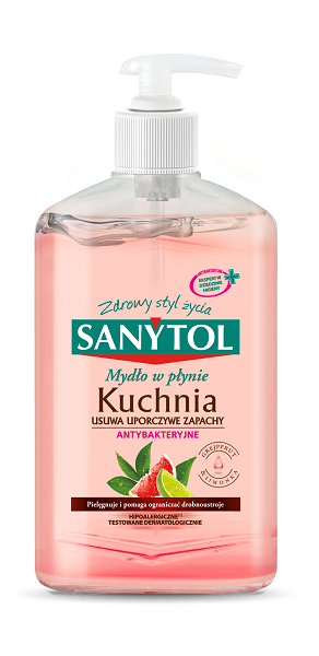 SANYTOL mydło 250ml ANTYBAKTERYJNE DO KUCHNI