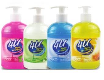 4U ANTYBAKTERYJNE mydło w płynie 500ml Róża