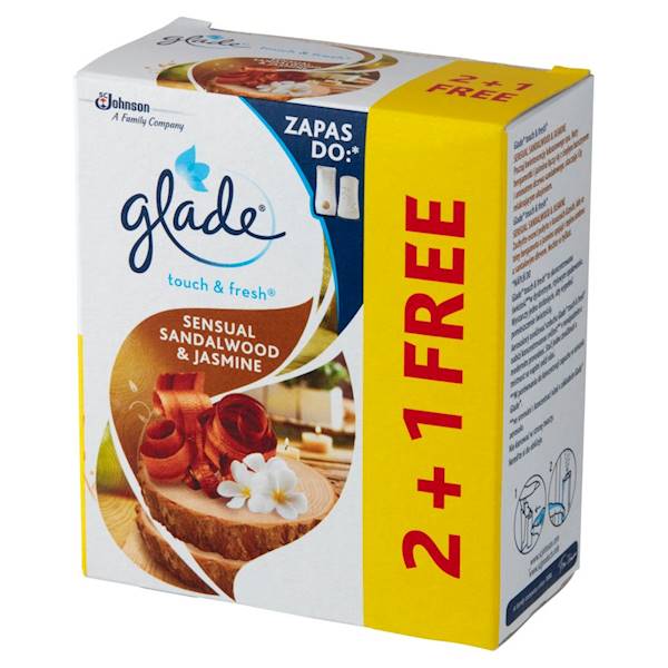 GLADE MINI SPRAY - ZAPAS - 2+1 DRZEWO SANDAŁOWE
