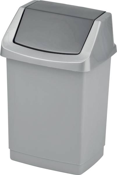 KOSZ uchylny 50L CLICK IT srebrny 174990