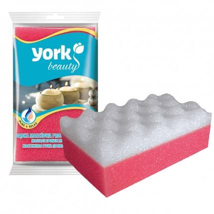 GĄBKA kąpielowa PROSTOKĄTNA MASAŻ 1104 YORK