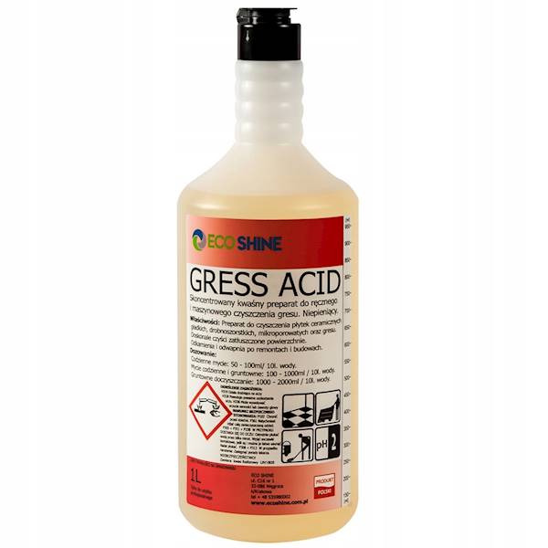 GRESS ACID 1L kwaśny środek do czyszczenia gresu