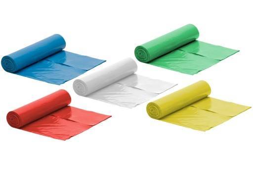 WORKI 120L 10szt LDPE ŻÓŁTE  /25/