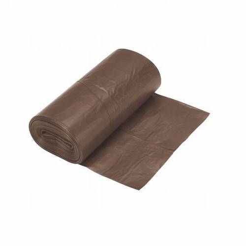 WORKI 120L 10szt LDPE BRĄZOWE  /25/