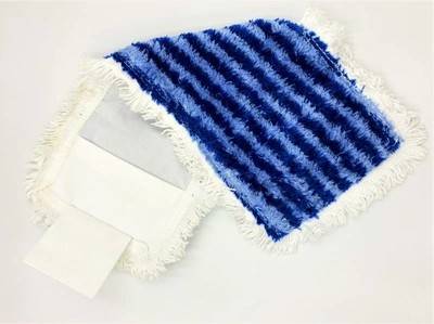 MOP płaski 40cm mikrofibra 7DAYS DUO niebisk.paski