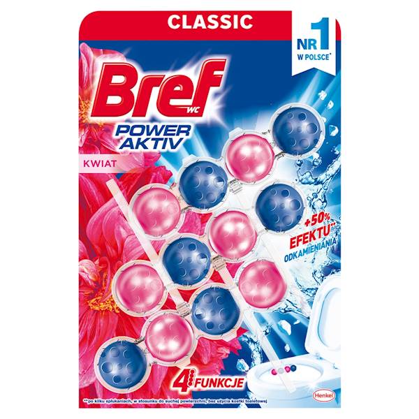 BREF WC KULKI trójpak 3x50g KWIATOWY zawieszka